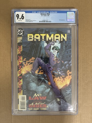 #ad #ad Batman 563 CGC 9.6 Joker 1999 J. Scott Campbell Maleev Gale No Man’s Land DC $69.00