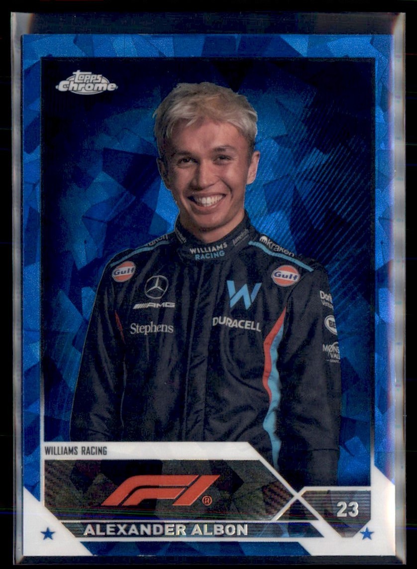 ALEXANDER ALBON 2023 TOPPS CHROME F1 SAPPHIRE #61