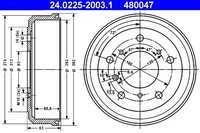 2X Bremstrommel ATE 24.0225-2003.1 FüR VW LT 28 35 363 2DB 281 1 Bus 2 2DE 2DK
