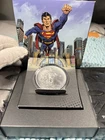 US Mint and Superman unite. The 2.5 oz medal w/ help from DC Comics