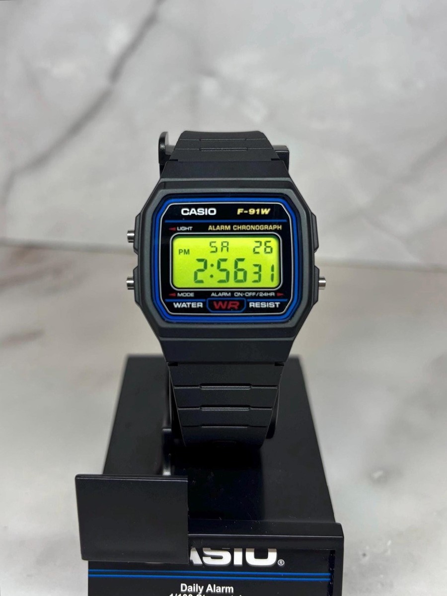 Custom Casio F91W Lemon Lime Screen Mod | eBay