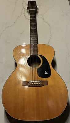VINTAGE EPIPHONE FT-120 ACOUSTIC GUITAR JAPAN SETUP