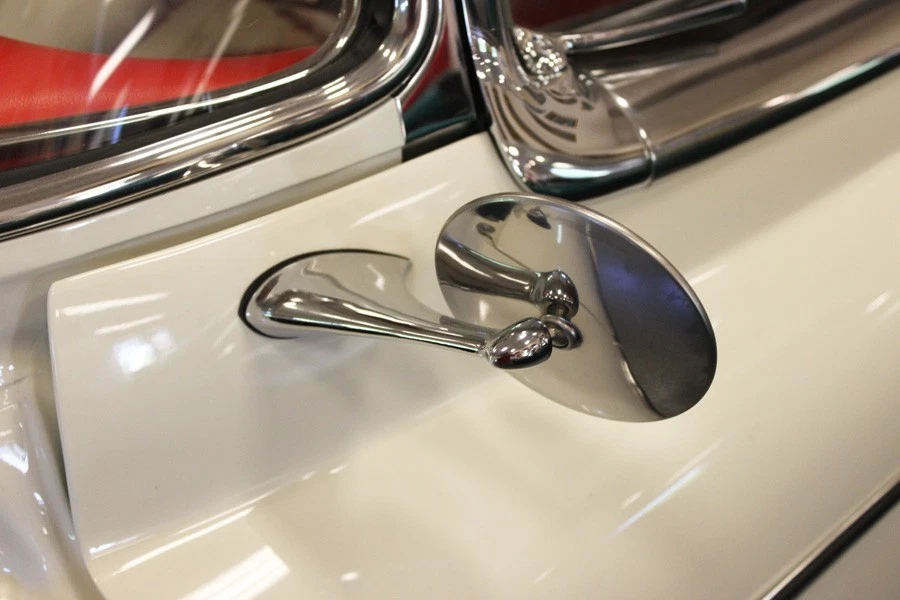 Espejo retrovisor cromado lateral del conductor Oldsmobile 88 98 Fiesta 1951-1953 Foto 2 de 3