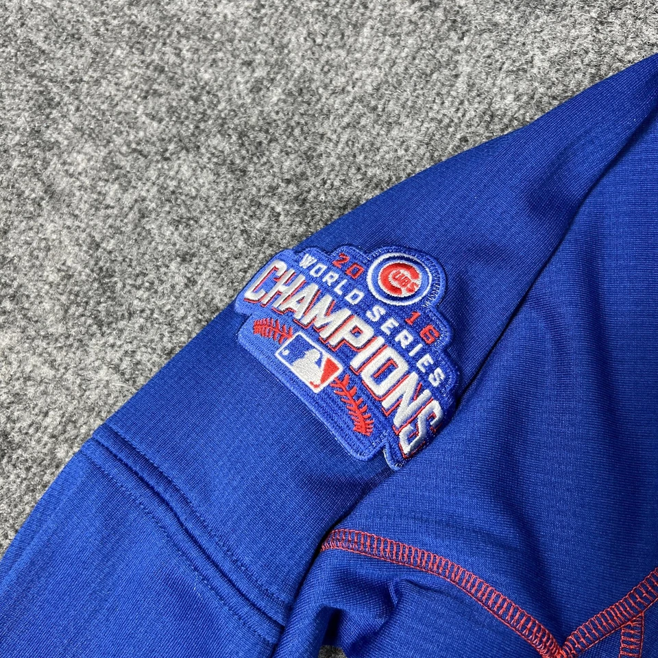 Camisa de los Cachorros de Chicago para Hombres Grande MLB Béisbol Pullover 2016 Campeones de la Serie Mundial Foto 4 de 4
