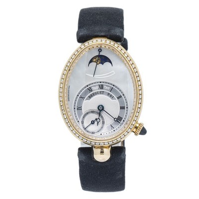 Breguet Reine De Naples 8908BA 18K Yellow Gold MOP Dial Auto Ladies Watch 29mm