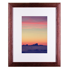 Craig Frames Wiltshire 236 Simple Red Hardwood Picture Frame Single White Mat -