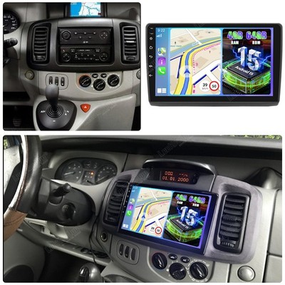 Carplay Autoradio Für Renault Trafic MK2 OPEL Vivaro A GPS Android 15.0 4G+64GB