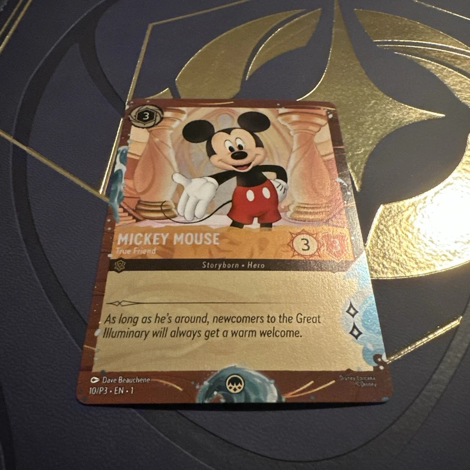 Mickey Mouse True Friend 10/P3 Disney Cruise Line Promo Card  Lorcana DVC d - Image 2 of 4