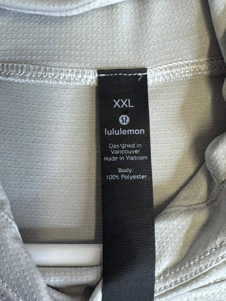 Sudadera con Capucha Lululemon Licencia para Entrenar Para Hombres 2XL Gris Gimnasio Correr Manga Larga Foto 4 de 4