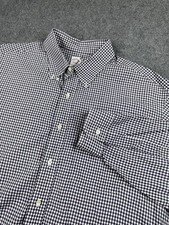 Brooks Brothers Oxford Shirt Men 17.5 5 Blue Long Sleeve OCBD Makers USA VTG