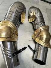 Medieval Arm Guard with Pauldrons Knight Shoulder Armor LARP Cosplay Costume