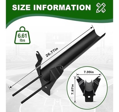 Extended Pitching Machine Chute for Hack Attack Pitching Machine, Timing Chute