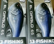 2 13 Fishing El Diablo 65 ED65 Lipless Crankbait Fishing Lures LUNAR SHAD - NEW