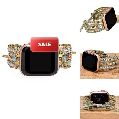 DAFARACODE Boho Jasper Handmade Watch Band Bohemian Natural Energy Stone