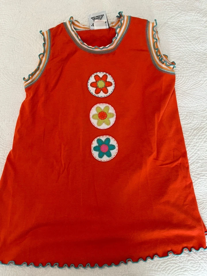 Mis Tee V-us Flower Power T-shirt Pants Boutique Outfit Size 6-7 - Image 2 of 4