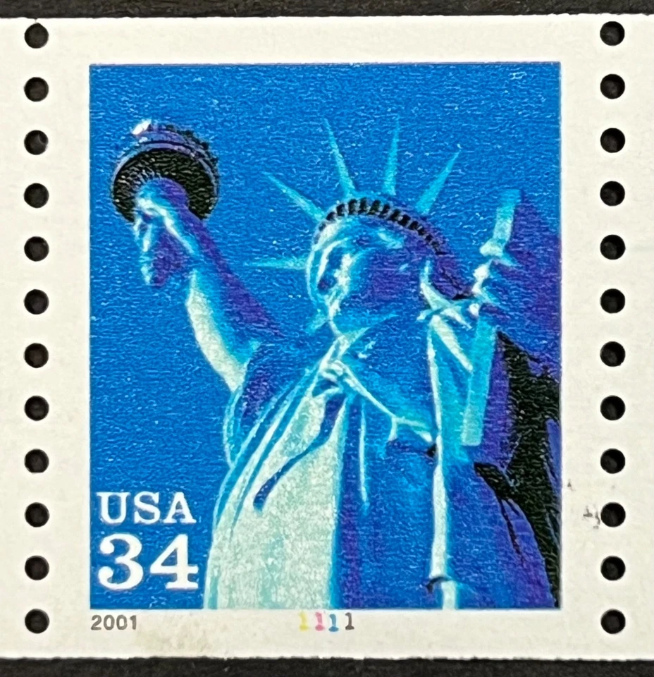 United States, PNC Strip of Five, Scott #3476, 34 Cent, Statue of Lib, ExF,  MNH - Image 2 of 4