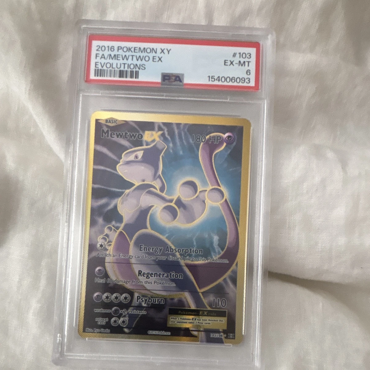 Mewtwo Pokémon TCG Evolutions Ultra Rare Individual Collectible