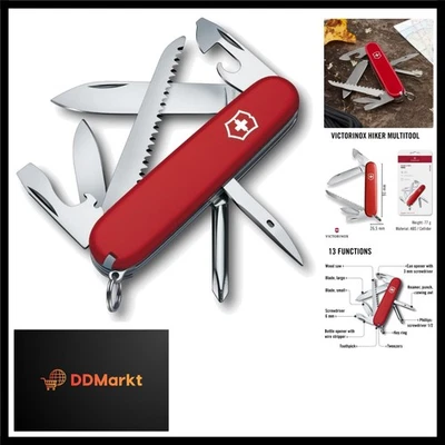 Schweizer Taschenmesser Hiker, Swiss Army Knife, Multitool, 13 Funktionen, Kl...