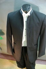 Black Mirage - No Buttons No Lapel 90041 Wool