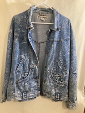 Ruth Douglas Women's 80s Acid Wash Denim Jean Jacket Vintage Size Small
