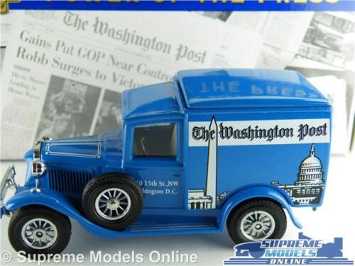 YPP08 MODEL A FORD VAN WASHINGTON POST NEWSPAPER MATCHBOX POWER OF PRESS YESTER - Picture 2 of 4