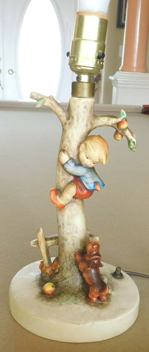 Lamp Shades Hummel Apple Tree Girl Lamp ANTIQUE 1950's M I HUMMEL
