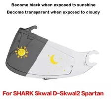 Visor For SHARK Skwal D Skwal 2 Spartan Photochromatic  12 Day Delivery 