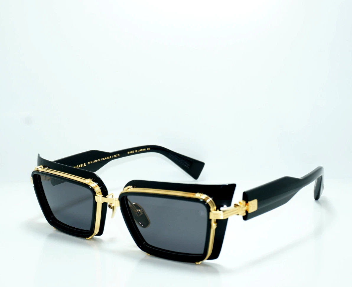 Balmain — NEW AUTHENTIC BALMAIN ADMIRABLE BPS-130A-52 BLK-GLD  SUNGLASSES