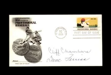 Cliff Chambers Dave Ferriss Signed 1969 Centennial First Day Cover Cache FDC Aut