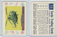 1958 Leaf, Cardo Trading Cards, #T-5 Sikorsky Helicopter