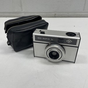 Appareil Photo Vintage Agfa ISO-RAPID C 35mm - Objectif Isatar Parator F:8.2 - Avec étui - Pour Pièces