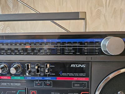 昭和銘機 ラジカセ RISING 4BAND RC-2030ダブルカセット