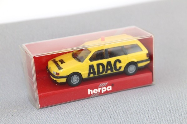 Herpa Modellauto Vw Passat Variant Adac Gelb 041751 Neu Nos Ovp H0 1:87-image