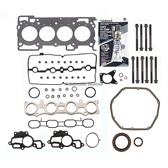 Juego completo de juntas pernos de cabeza para 07-12 Nissan Sentra Cube Versa MR18DE MR20DE Foto 2 de 4