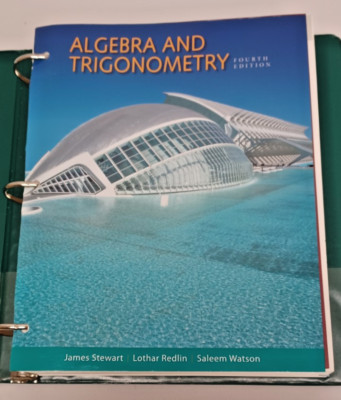Algebra And Trigonometry 4th Edition Stewart 3 Hole Punched ISBN 9781305586048