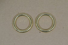 O Ring - 1" - Brass Plated - Wire Welded - Pack of 12 F488