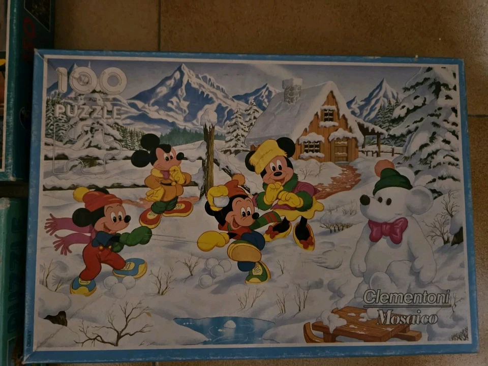 Set 2 Puzzle Disney Clementoni Vintage anni 80/90 - Immagine 3 di 4