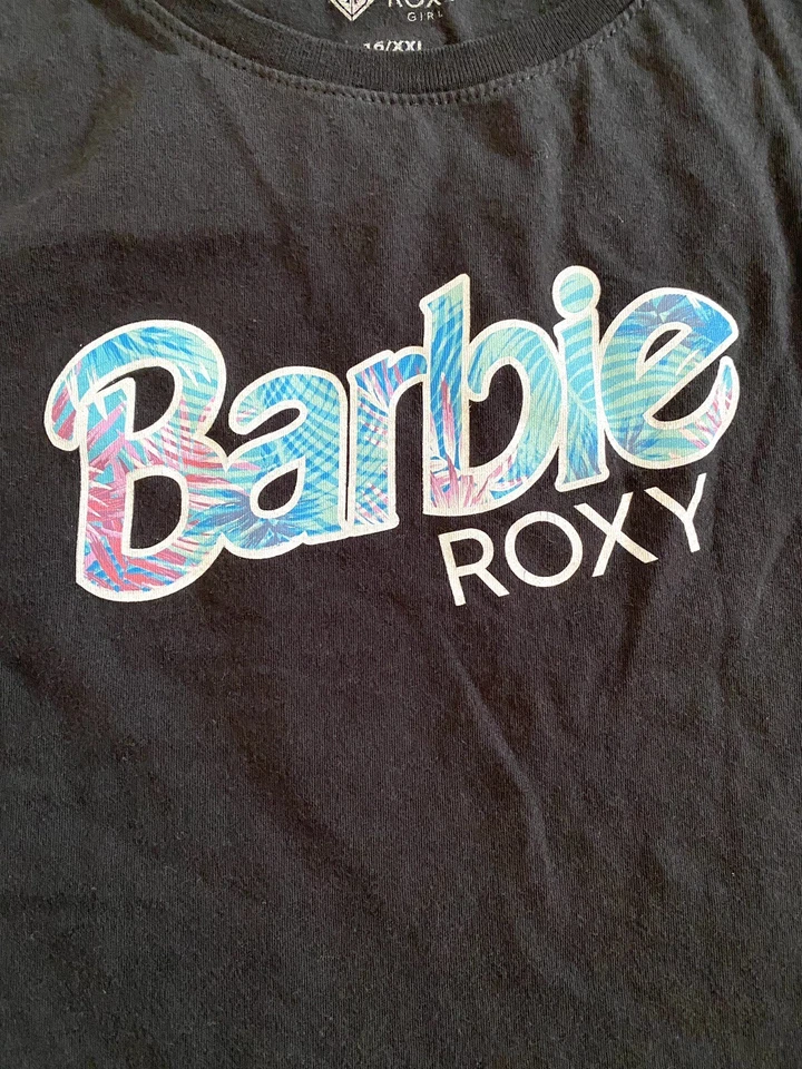 Roxy x Barbie Youth Girls Juniors Tropical Top Size XXL 16 Short Sleeve T Shirt - Image 3 of 4