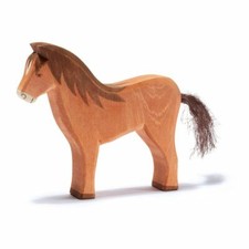 Pferd, braun - Ostheimer 11112 Holzfigur NEU