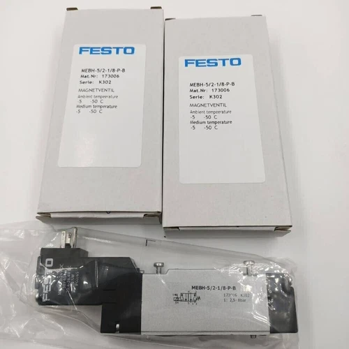Festo MEBH-5/2-1/8-P-B 173006 Solenoid Valve New One MEBH5/21/8PB Free Shipping - Picture 1 of 2