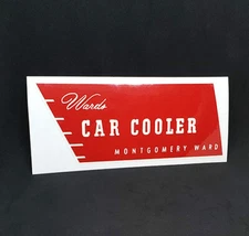 Montgomery Ward Car Cooler Sticker,  Wards Swamp Cooler Decal