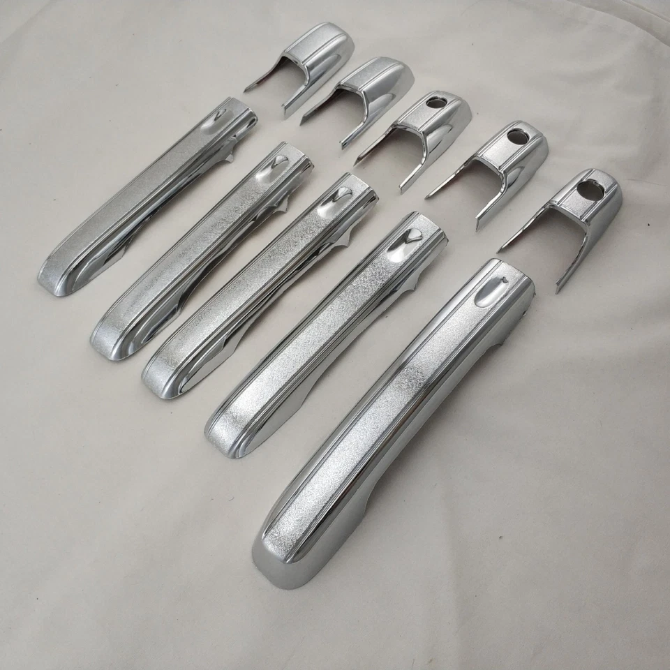 Tapa de manija de puerta cromada cubierta lateral embellecedor para 02-06 Honda CR-V CRV 10 PIEZAS Foto 4 de 4