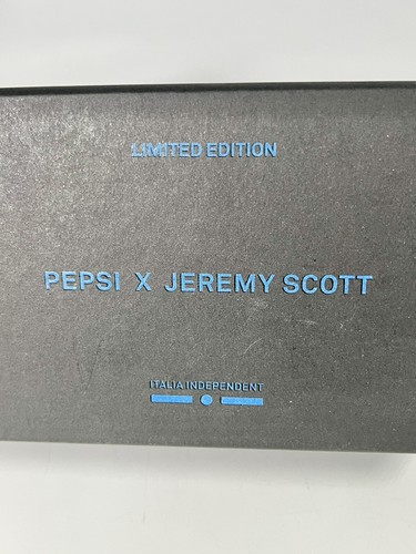 Jeremy Scott Pepsi Emoji Sunglasses w/ Box & Case Italia Independent LTD Edition - Picture 6 of 8