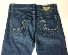 Rock & Republic Blue Jeans Size 38 x 26.5 Mens Button Fly Made In USA   #132