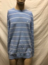 Men's NWOT Nautica Navtech Crew Neck Long Sleeve Stripe Sweater Size XL