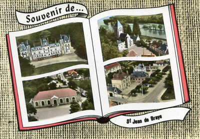 Souvenir Card of SAINT JEAN DE BRAYE Open Book Style