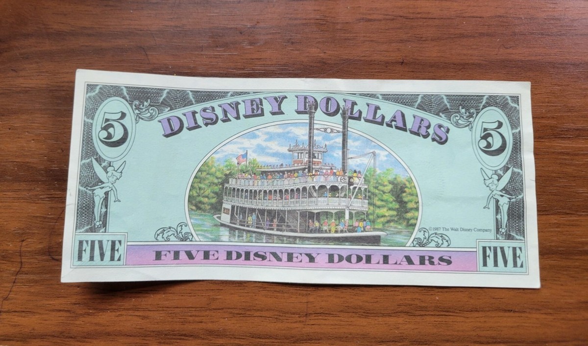 レア 1987年 DisneyDollars カリフォルニア A レア 1987年 DisneyDollars カリフォルニア A 1987 Disney