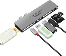 USB 3.1 Type C Hub to HDMI USB 3.0 SD Slot Adapter with Type C Female Data