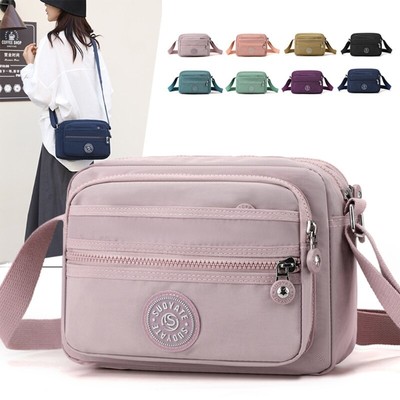 Compact and Organized Nylon Crossbody Bag for Essential Items Shoulder Bags