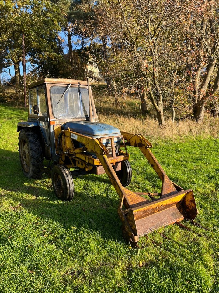 Leyland tractor for sale low hours, front loader, blue , great working order eBay